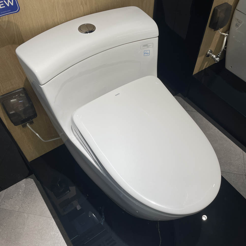 Bồn cầu TOTO MS636CDRW23 1 khối nắp điện tử Washlet S7 TCF47360GAA giấu dây