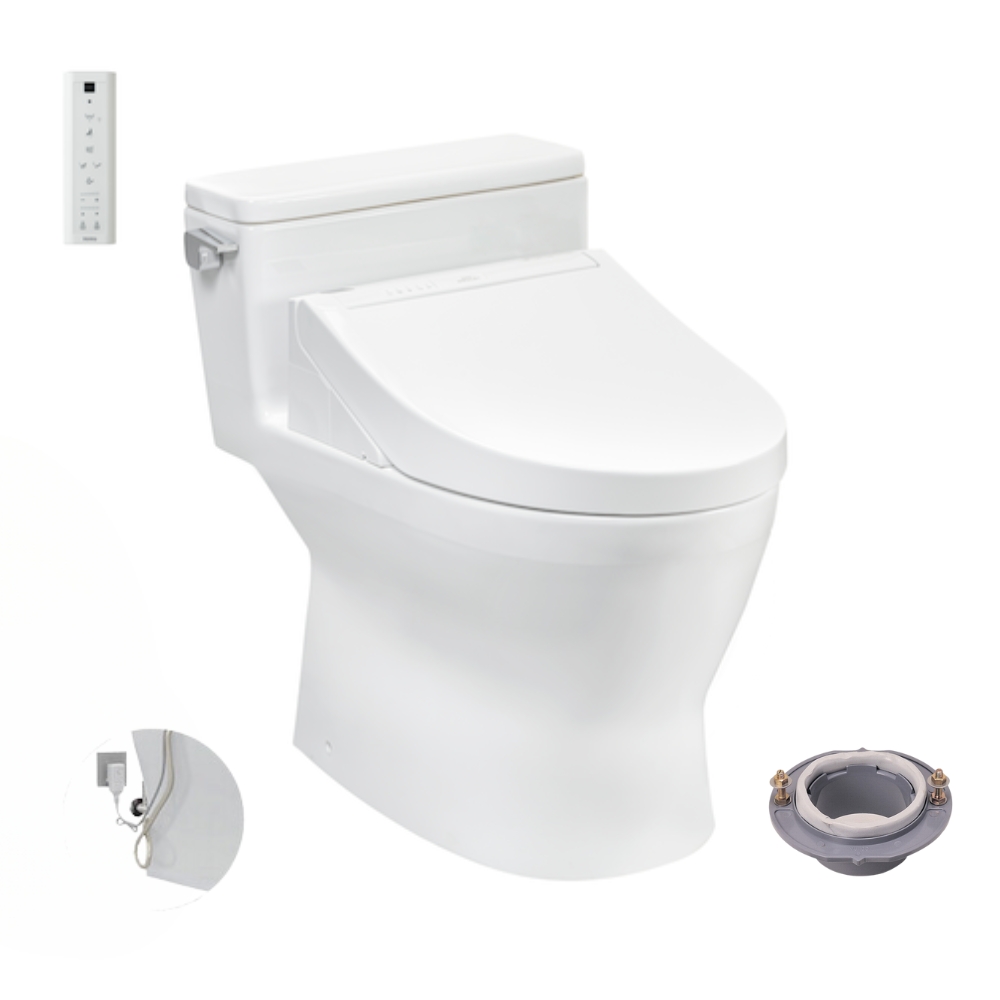 Bồn cầu TOTO MS188VKW14 T53P100VR 1 khối nắp điện tử Washlet C5 TCF24410AAA