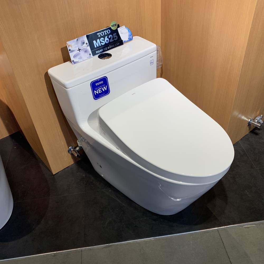 Bồn cầu TOTO MS625CDW12 1 khối nắp điện tử Washlet S7 TCF4911EZ giấu dây