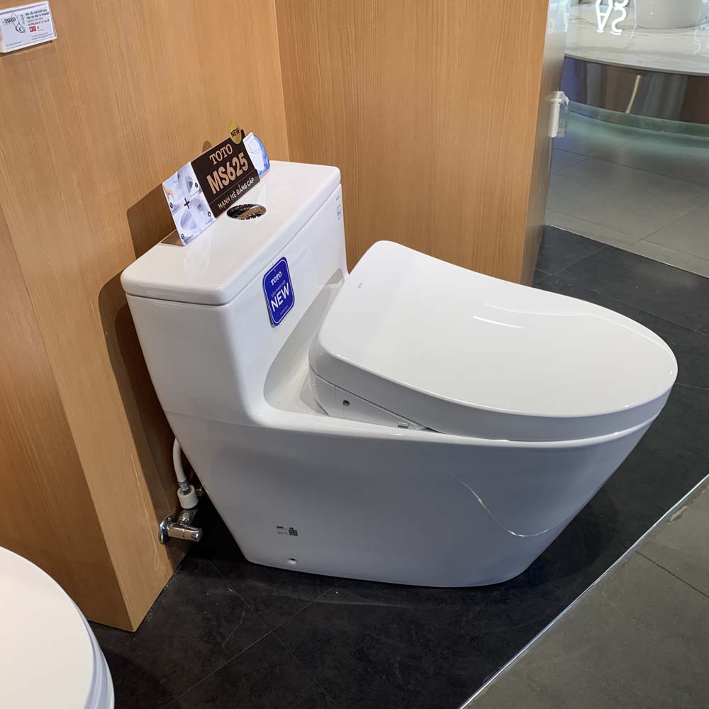 Bồn cầu TOTO MS625CDW12 1 khối nắp điện tử Washlet S7 TCF4911EZ giấu dây