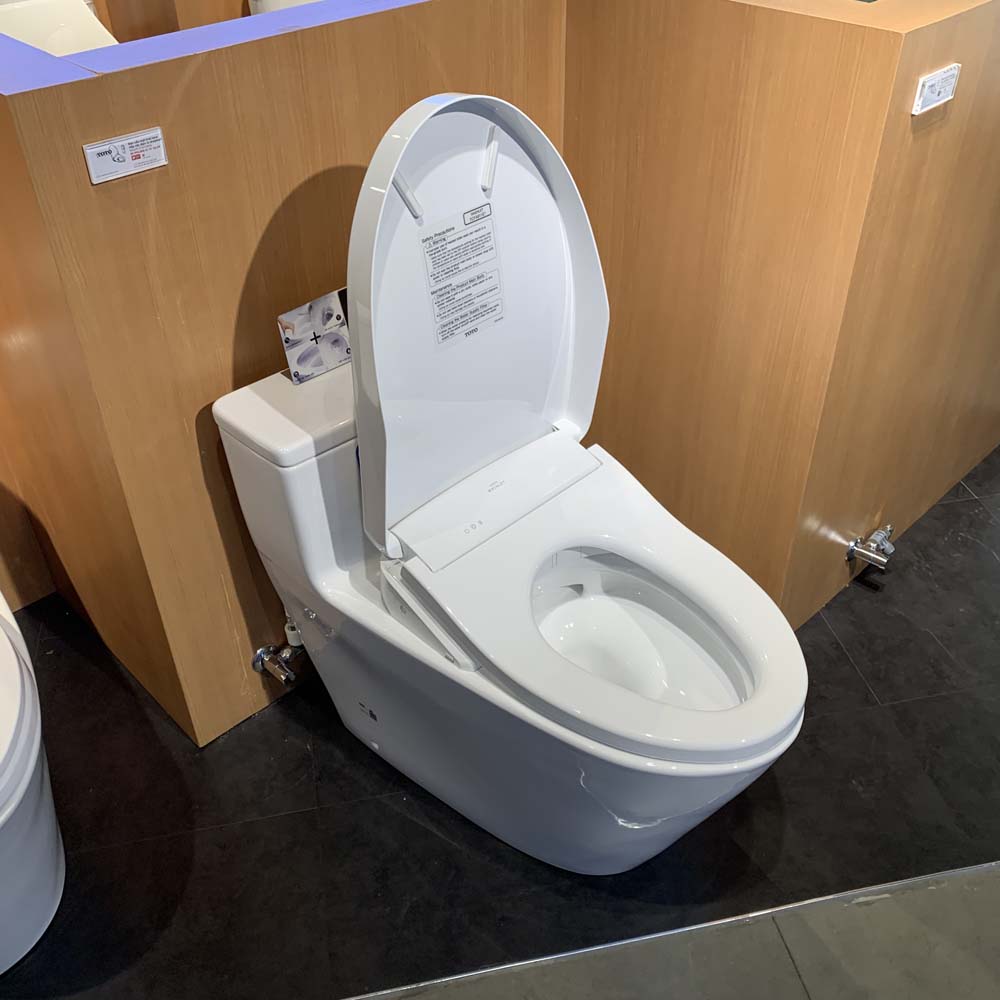 Bồn cầu TOTO MS625CDW12 1 khối nắp điện tử Washlet S7 TCF4911EZ giấu dây