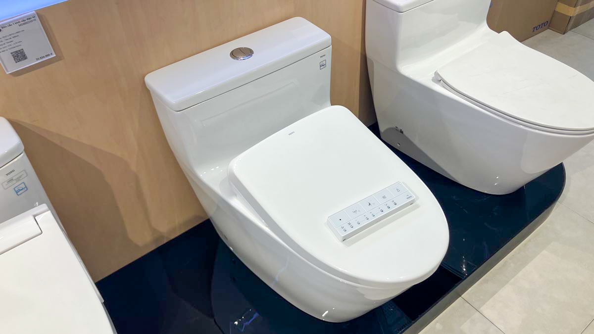 Bồn cầu TOTO MS625CDW23 1 khối nắp điện tử Washlet S7 TCF47360GAA giấu dây