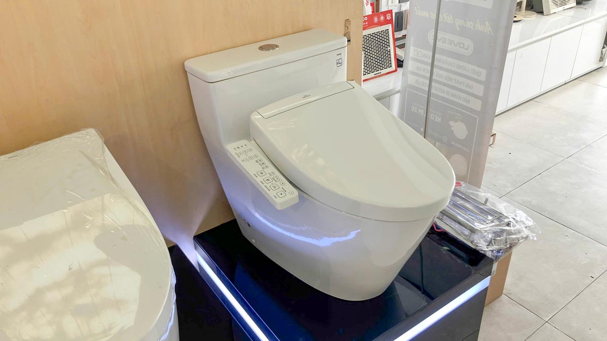 Bồn cầu TOTO MS625CDW24 1 khối nắp điện tử Washlet S2 TCF33461GAA giấu dây