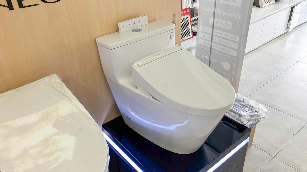Bồn cầu TOTO MS625CDW25 1 khối nắp điện tử Washlet S5 TCF34461GAA giấu dây