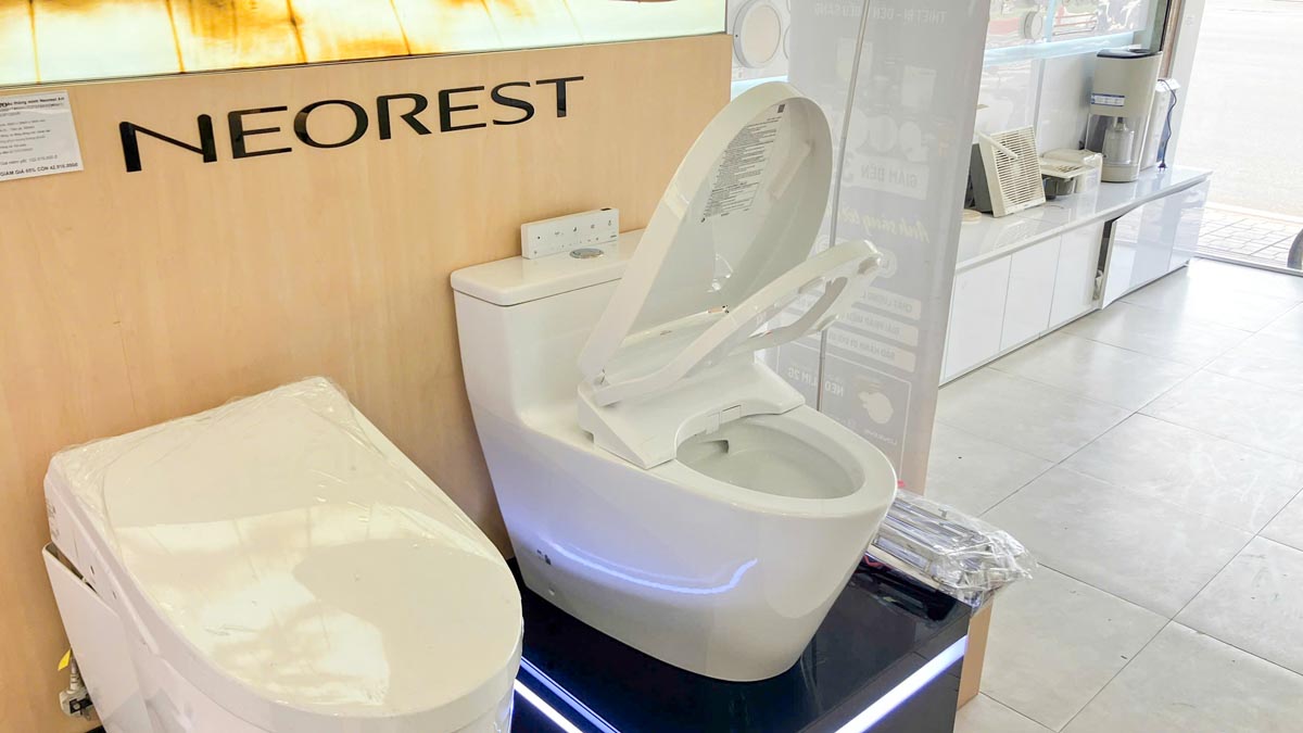 Bồn cầu TOTO MS625CDW25 1 khối nắp điện tử Washlet S5 TCF34461GAA giấu dây