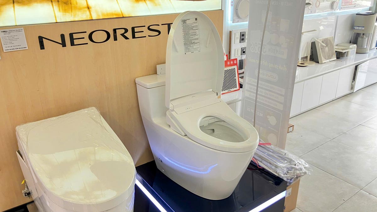 Bồn cầu TOTO MS625CDW25 1 khối nắp điện tử Washlet S5 TCF34461GAA giấu dây