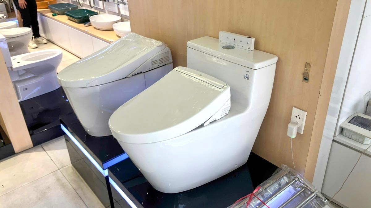 Bồn cầu TOTO MS625CDW25 1 khối nắp điện tử Washlet S5 TCF34461GAA giấu dây