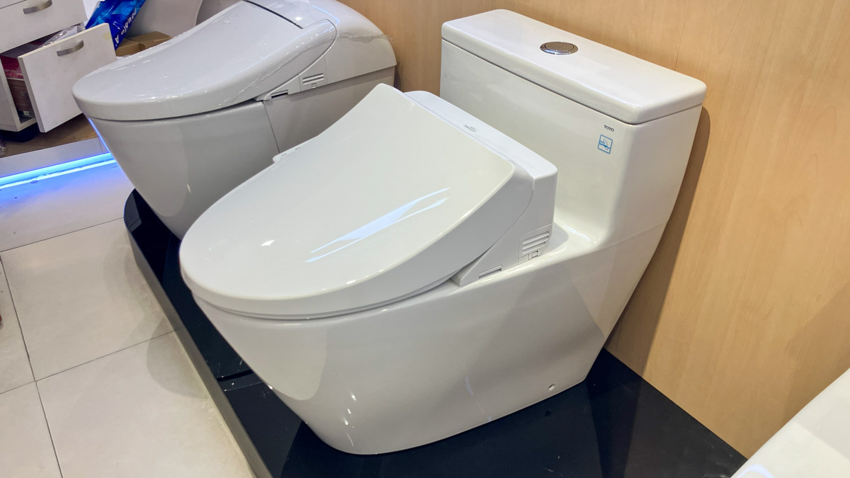 Bồn cầu TOTO MS625CDW26 1 khối nắp điện tử Washlet S1 TCF23661GAA giấu dây
