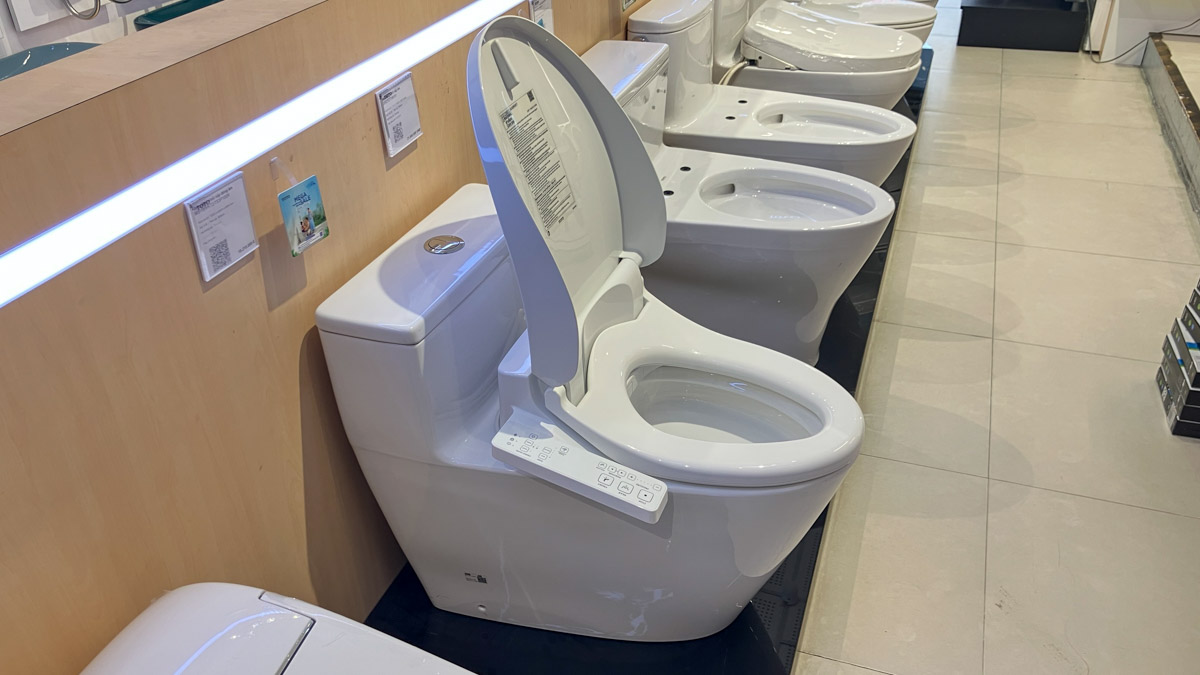 Bồn cầu TOTO MS625CDW26 1 khối nắp điện tử Washlet S1 TCF23661GAA giấu dây