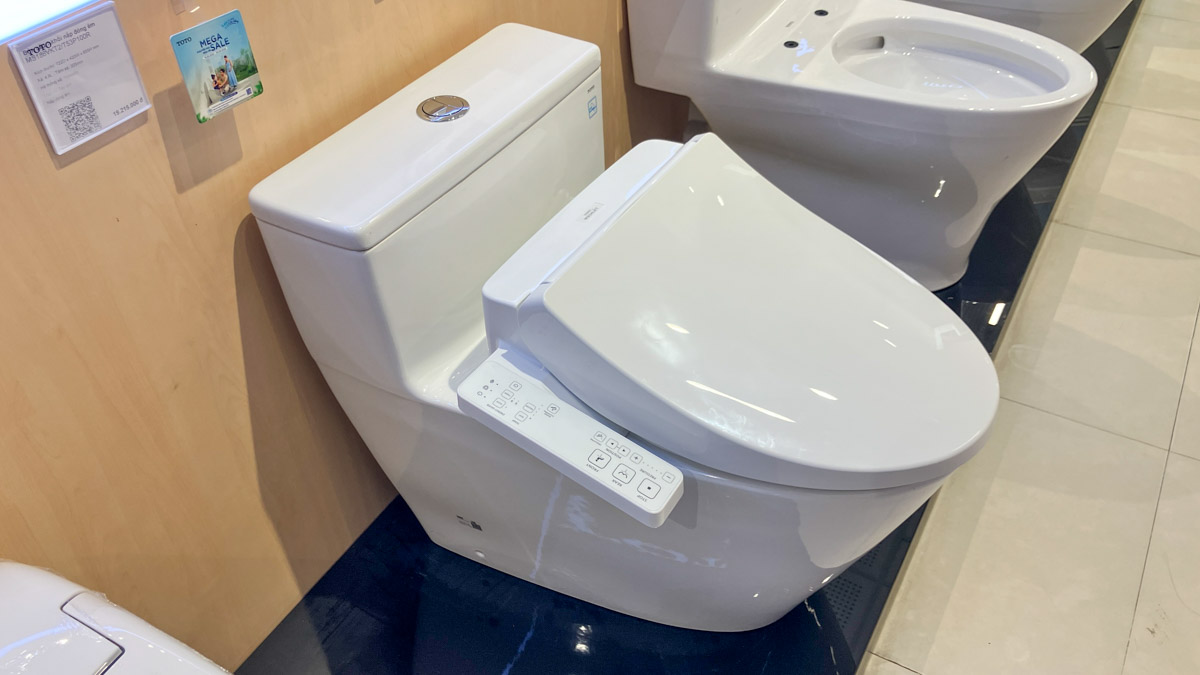 Bồn cầu TOTO MS625CDW26 1 khối nắp điện tử Washlet S1 TCF23661GAA giấu dây