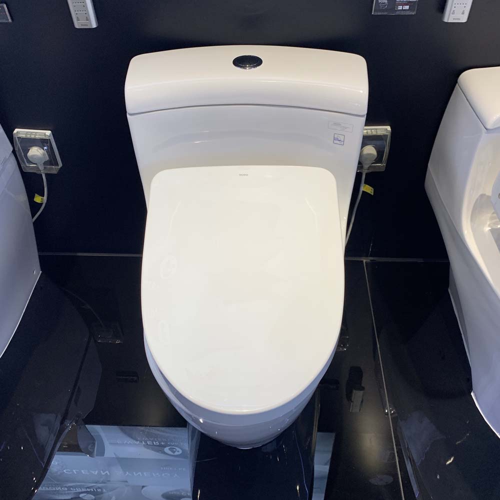 Bồn cầu TOTO MS636CDRW12 1 khối nắp điện tử Washlet S7 TCF4911EZ giấu dây