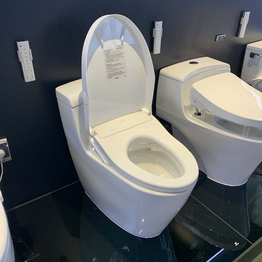 Bồn cầu TOTO MS636CDRW12 1 khối nắp điện tử Washlet S7 TCF4911EZ giấu dây