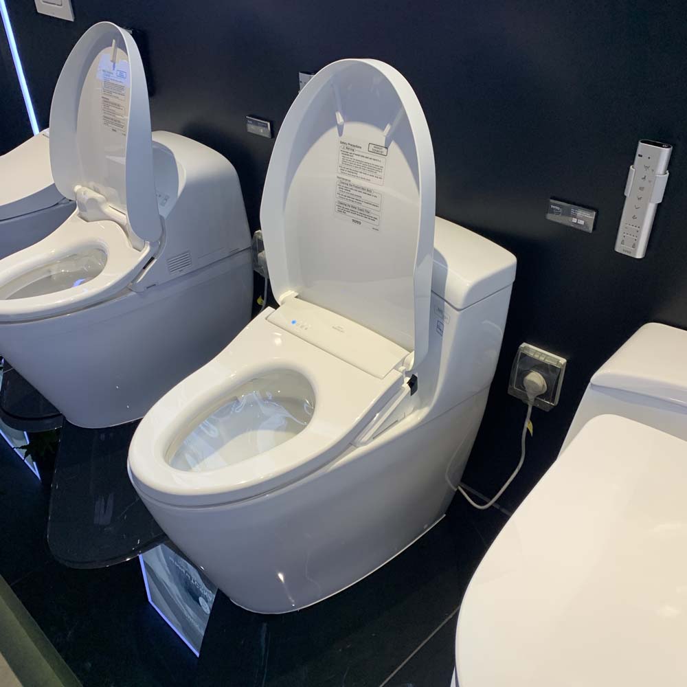 Bồn cầu TOTO MS636CDRW12 1 khối nắp điện tử Washlet S7 TCF4911EZ giấu dây