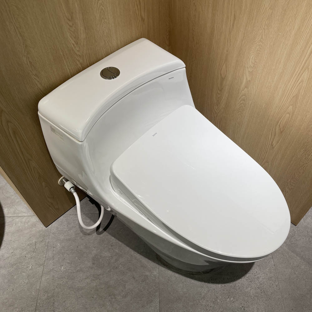 Bồn cầu TOTO MS823CDRW12 1 khối nắp điện tử Washlet S7 TCF4911EZ giấu dây