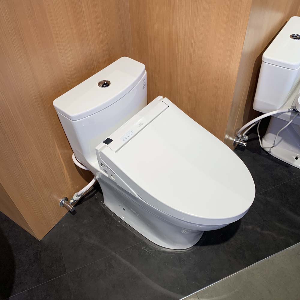 Bồn cầu TOTO MS855CDW15 1 khối nắp điện tử Washlet C5 TCF24460AAA giấu dây