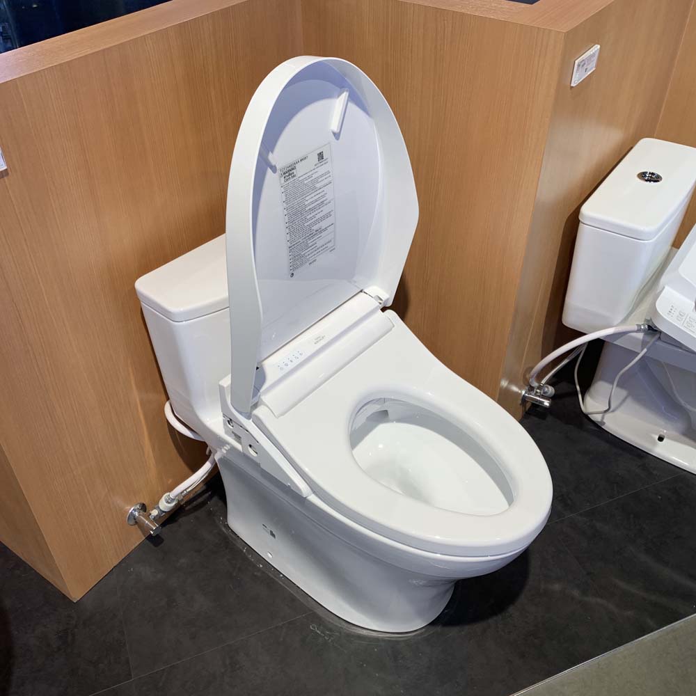 Bồn cầu TOTO MS855CDW15 1 khối nắp điện tử Washlet C5 TCF24460AAA giấu dây
