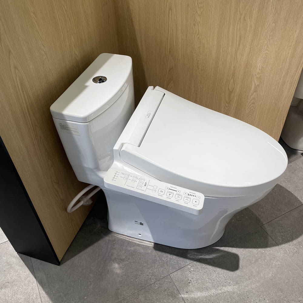 Bồn cầu TOTO MS855CDW17 1 khối nắp điện tử Washlet C2 TCF23460AAA giấu dây
