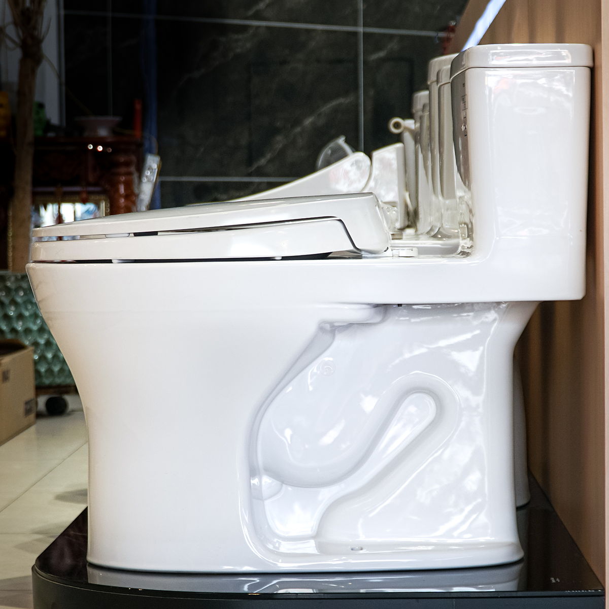 Bồn cầu 1 khối TOTO MS855DT2 nắp đóng êm TC393VS