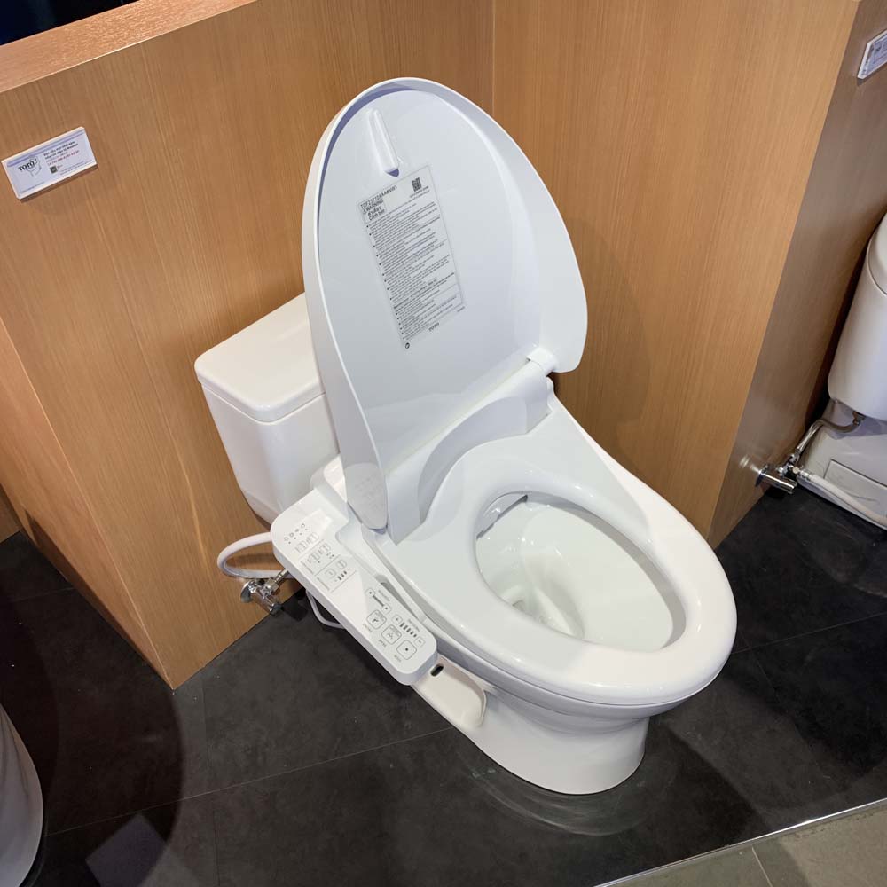 Bồn cầu TOTO MS855DW18 1 khối nắp điện tử TCF23710AAA Washlet C2 cơ bản