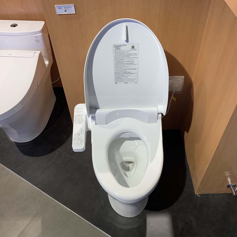 Bồn cầu TOTO MS855DW18 1 khối nắp điện tử TCF23710AAA Washlet C2 cơ bản