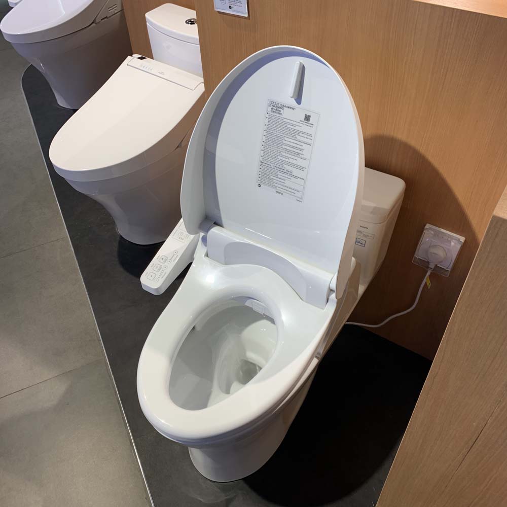 Bồn cầu TOTO MS855DW18 1 khối nắp điện tử TCF23710AAA Washlet C2 cơ bản