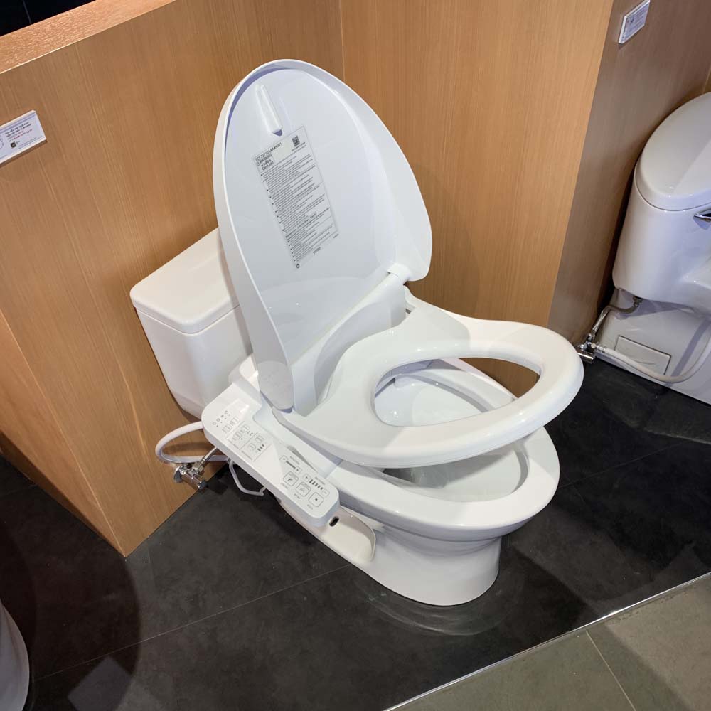 Bồn cầu TOTO MS855DW18 1 khối nắp điện tử TCF23710AAA Washlet C2 cơ bản