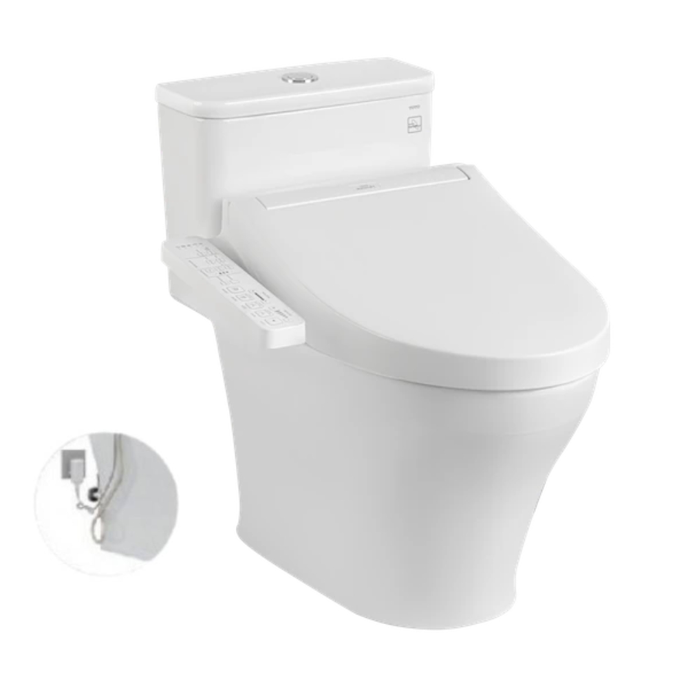 Bồn cầu 1 khối TOTO MS857DW16 nắp điện tử Washlet C2 TCF23410AAA