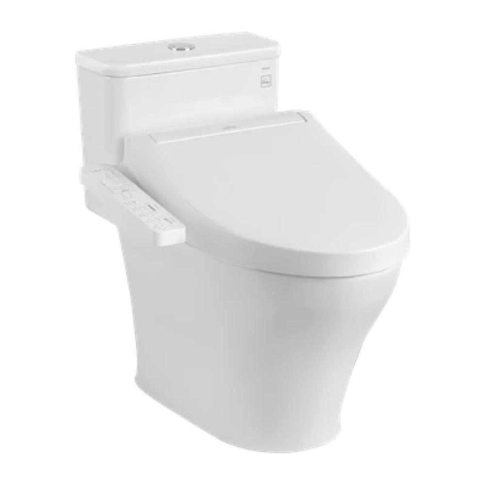 Bồn cầu 1 khối TOTO MS857CDW17 nắp điện tử Washlet C2 TCF23460AAA giấu dây