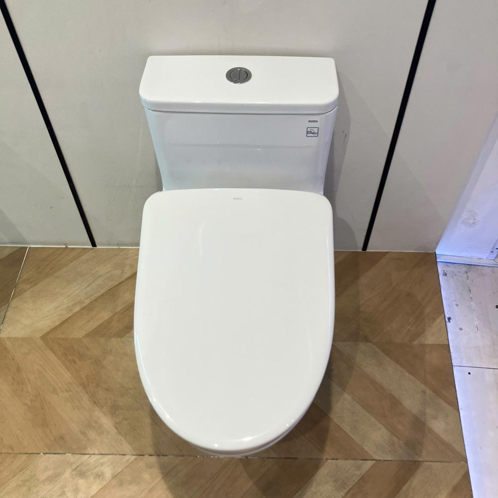 Bồn cầu 1 khối TOTO MS857CDW23 nắp điện tử Washlet S7 TCF47360GAA giấu dây