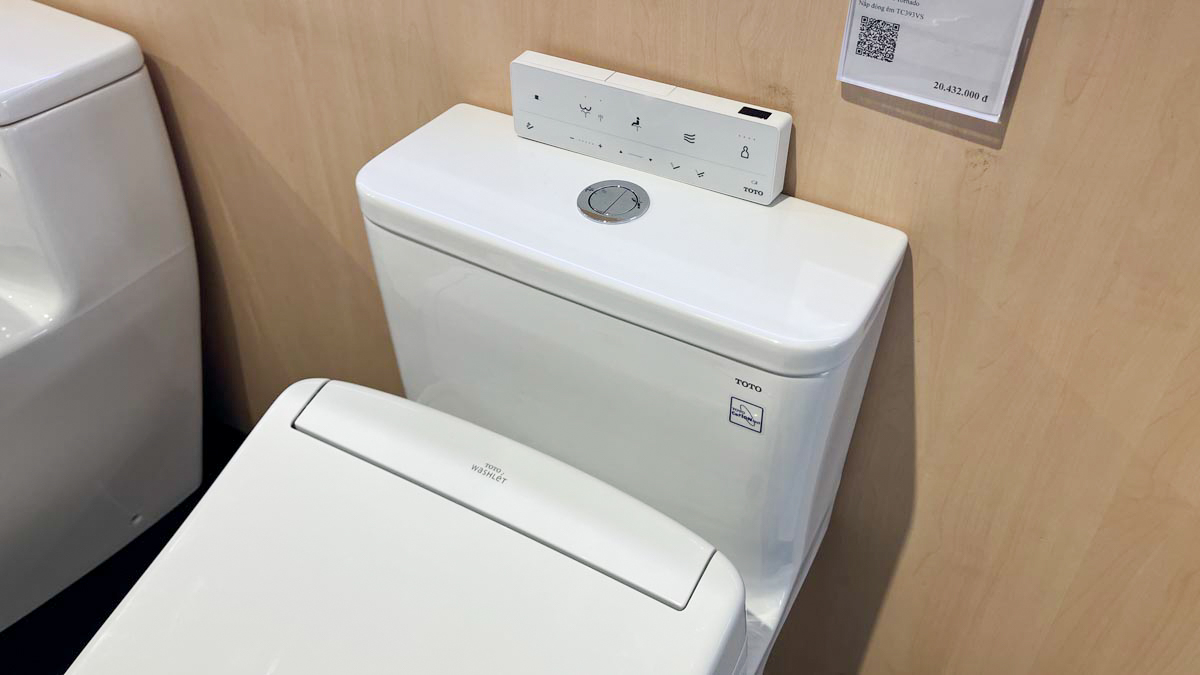 Bồn cầu TOTO MS857CDW25 1 khối nắp điện tử Washlet S5 TCF34461GAA giấu dây