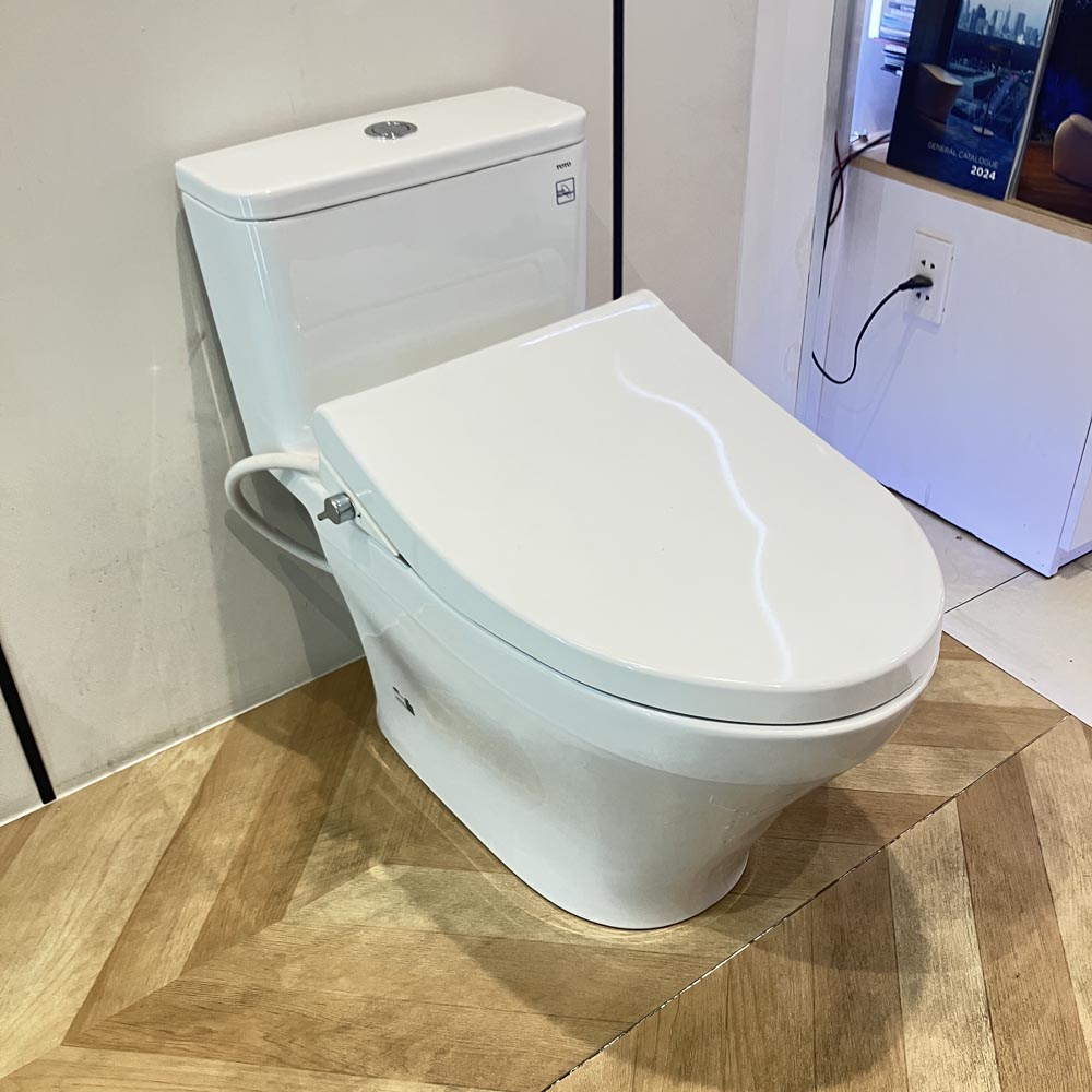Bồn cầu 1 khối TOTO MS857DE4 nắp rửa cơ TCW1211A