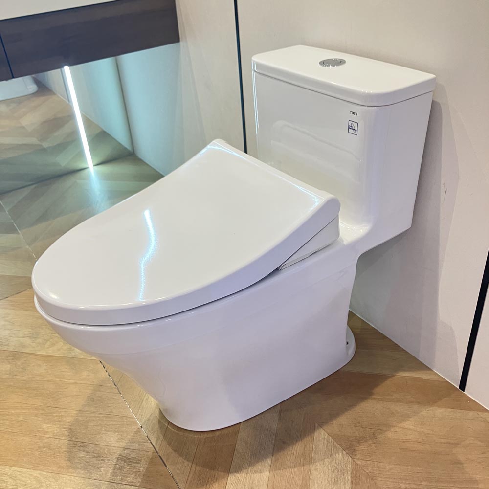 Bồn cầu 1 khối TOTO MS857DE4 nắp rửa cơ TCW1211A