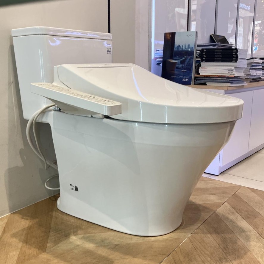 Bồn cầu 1 khối TOTO MS857DW16 nắp điện tử Washlet C2 TCF23410AAA