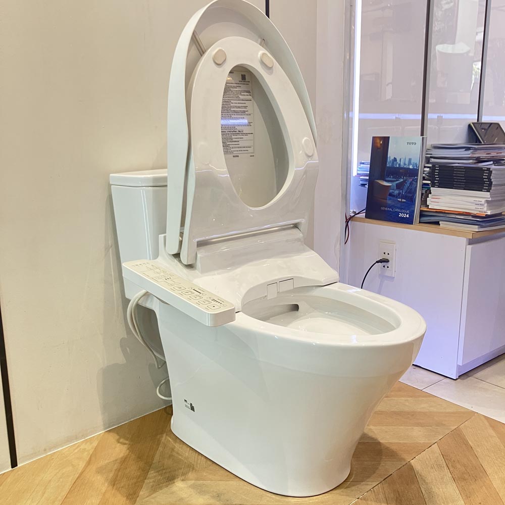 Bồn cầu 1 khối TOTO MS857DW16 nắp điện tử Washlet C2 TCF23410AAA