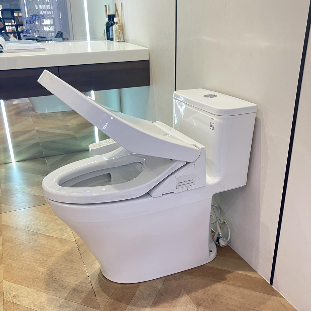 Bồn cầu 1 khối TOTO MS857DW16 nắp điện tử Washlet C2 TCF23410AAA