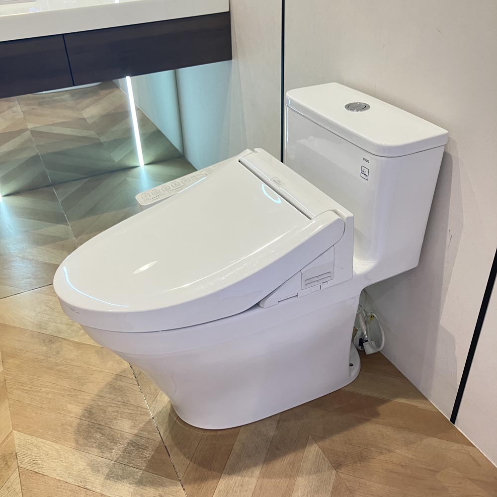 Bồn cầu 1 khối TOTO MS857DW16 nắp điện tử Washlet C2 TCF23410AAA