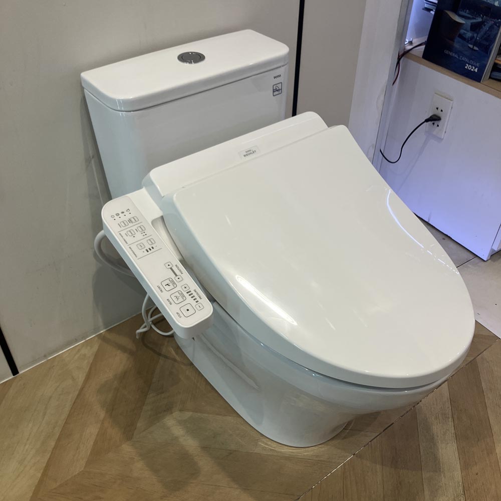 Bồn cầu 1 khối TOTO MS857DW18 nắp điện tử TCF23710AAA Washlet C2 cơ bản