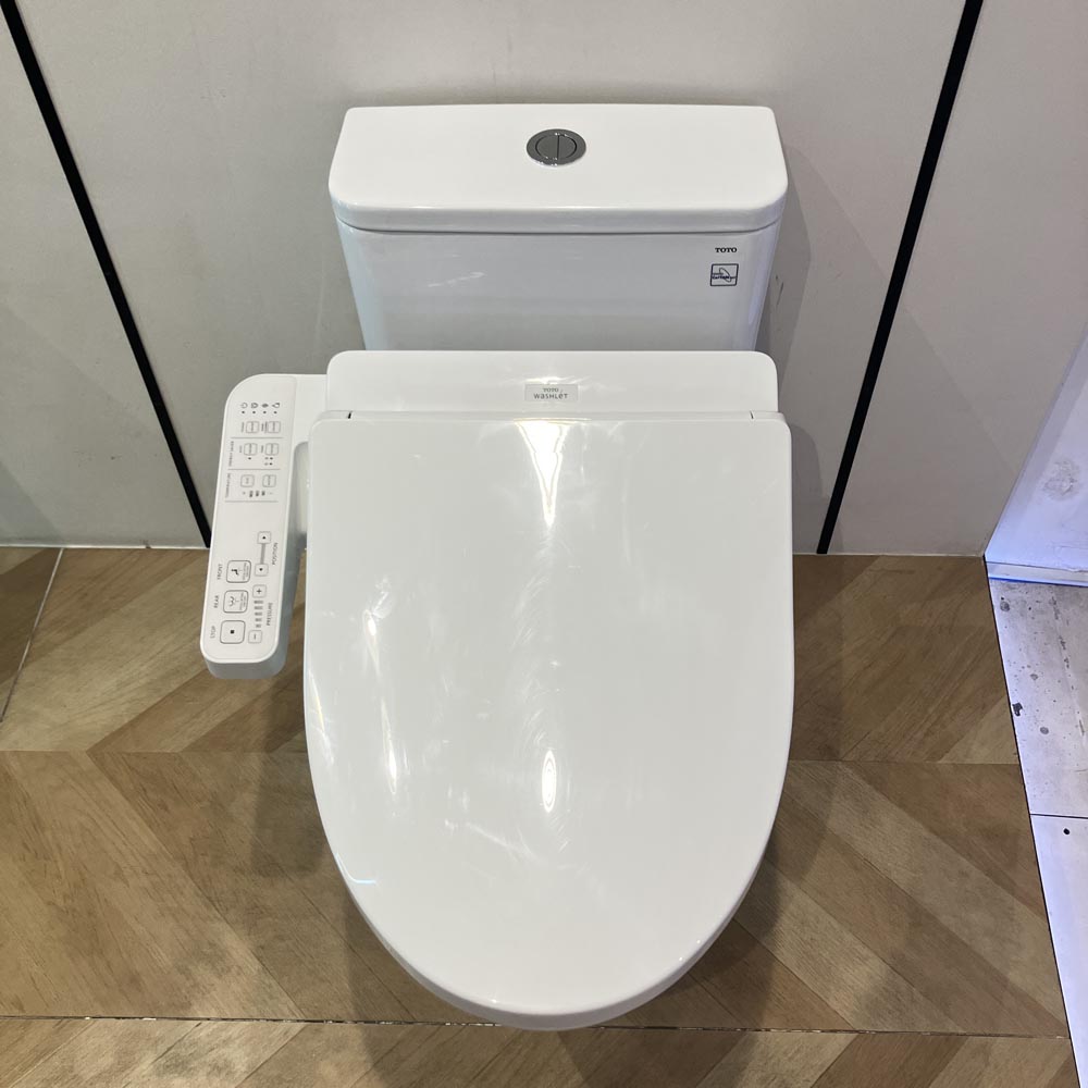 Bồn cầu 1 khối TOTO MS857DW18 nắp điện tử TCF23710AAA Washlet C2 cơ bản