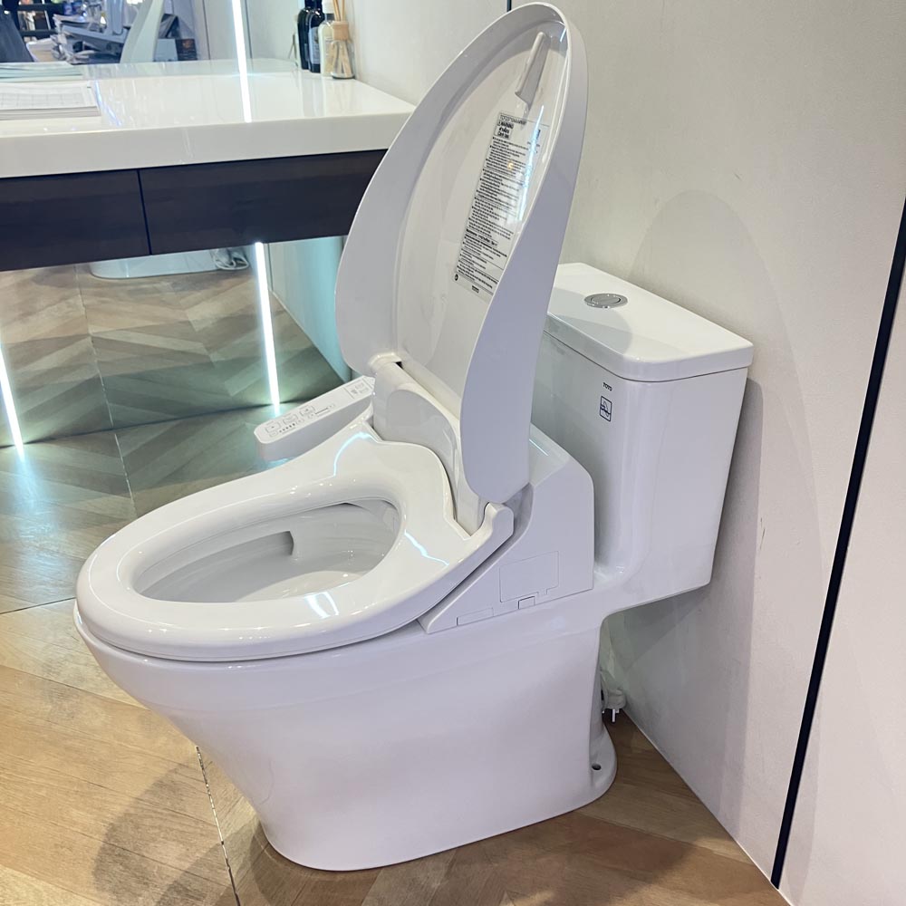 Bồn cầu 1 khối TOTO MS857DW18 nắp điện tử TCF23710AAA Washlet C2 cơ bản