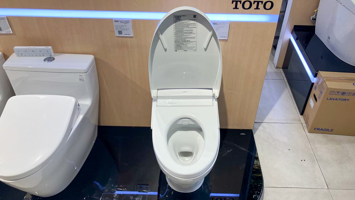 Bồn cầu TOTO MS857DW25 1 khối nắp điện tử Washlet S5 TCF34461GAA