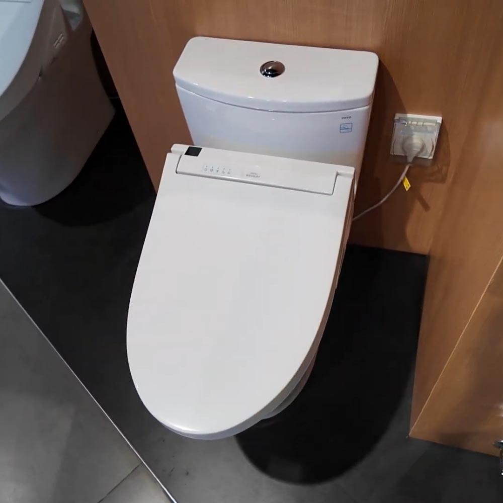 Bồn cầu TOTO MS885CDW15 1 khối nắp điện tử Washlet C5 TCF24460AAA giấu dây