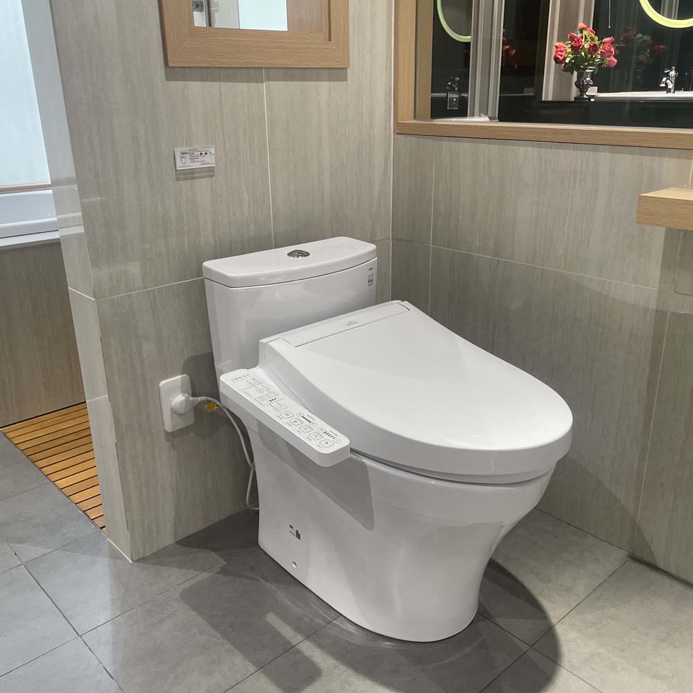 Bồn cầu TOTO MS885CDW17 1 khối nắp điện tử Washlet C2 TCF23460AAA giấu dây