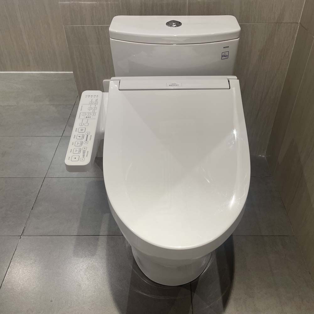 Bồn cầu TOTO MS885CDW17 1 khối nắp điện tử Washlet C2 TCF23460AAA giấu dây