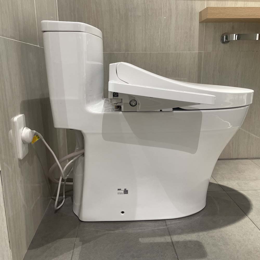 Bồn cầu TOTO MS885CDW17 1 khối nắp điện tử Washlet C2 TCF23460AAA giấu dây