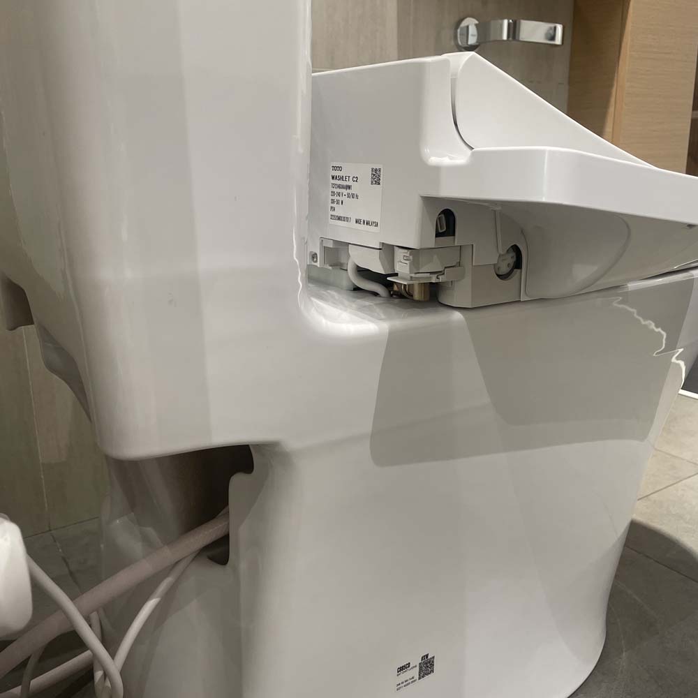 Bồn cầu TOTO MS885CDW17 1 khối nắp điện tử Washlet C2 TCF23460AAA giấu dây