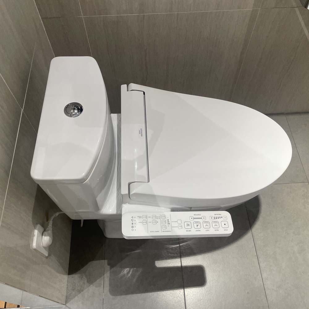 Bồn cầu TOTO MS885CDW17 1 khối nắp điện tử Washlet C2 TCF23460AAA giấu dây