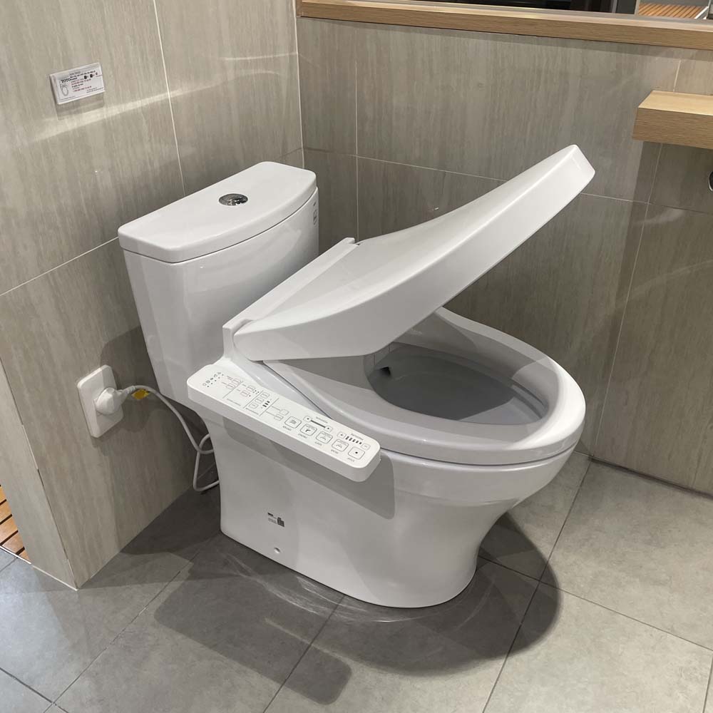 Bồn cầu TOTO MS885CDW17 1 khối nắp điện tử Washlet C2 TCF23460AAA giấu dây