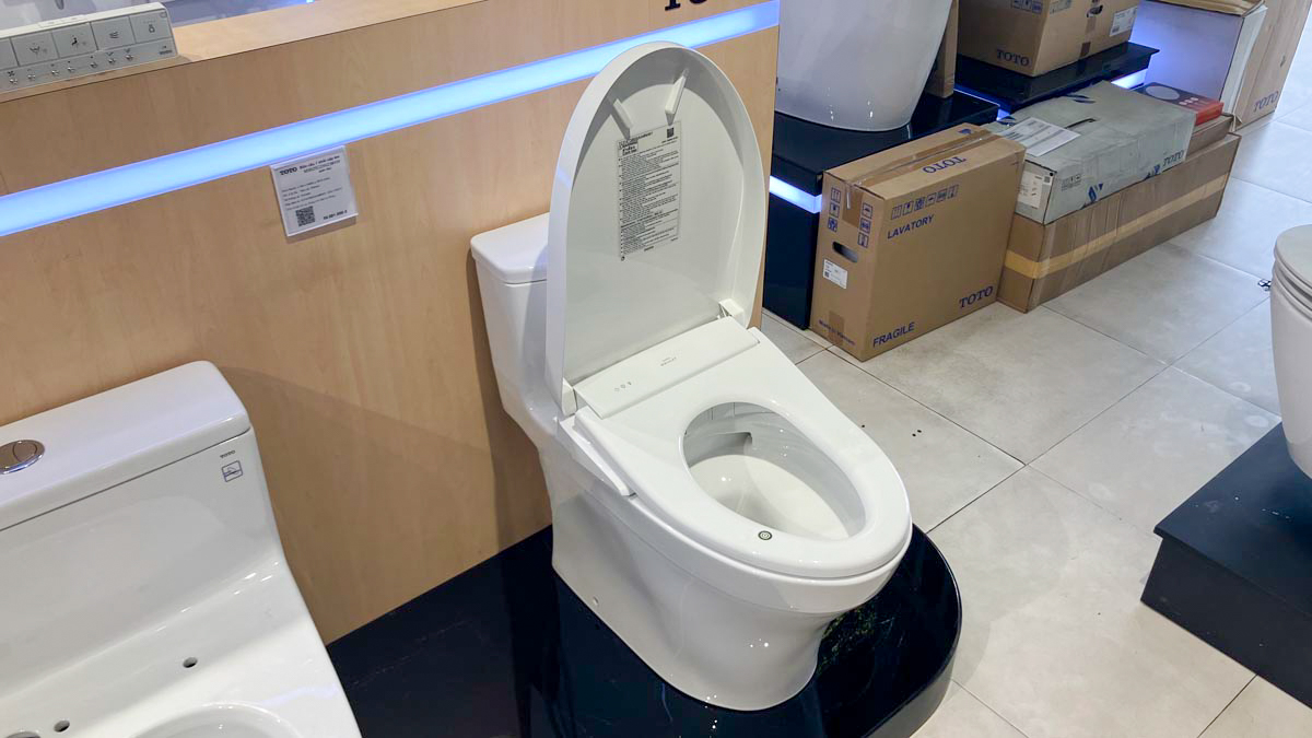 Bồn cầu TOTO MS885CDW23 1 khối nắp điện tử Washlet S7 TCF47360GAA giấu dây