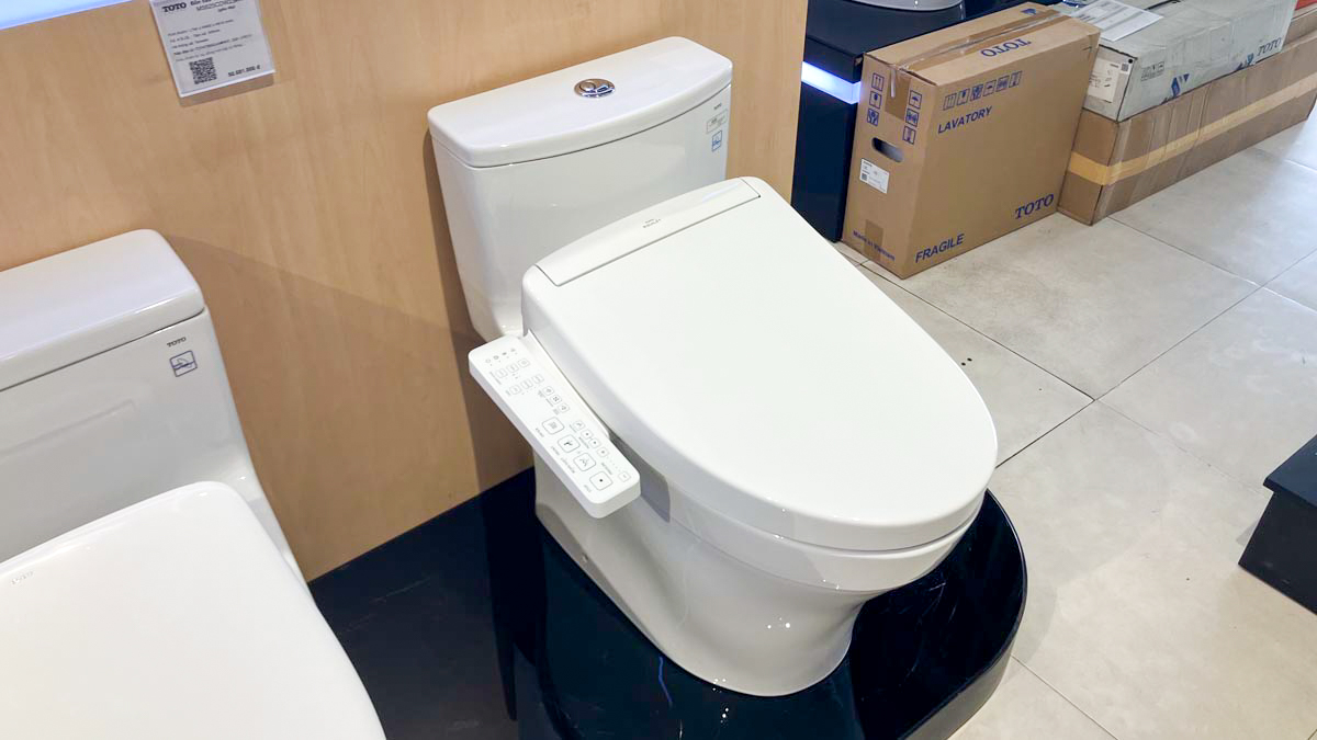 Bồn cầu TOTO MS885CDW24 1 khối nắp điện tử Washlet S2 TCF33461GAA giấu dây