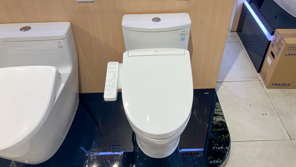 Bồn cầu TOTO MS885CDW24 1 khối nắp điện tử Washlet S2 TCF33461GAA giấu dây